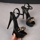 Zingj Button Buckle 13CM15CM Slippers Women's Summer Waterproof Platform Anti-Slip Platform Sexy
