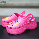 Summer Women Slippers Platform Fashon Outdoor Garden Shoes Female Pool Sandals Bathroom Flip Flops Mules Beach