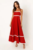 Zingj Summer New Solid Color Lace Stitching With Elegant Strapless Oversized Hem