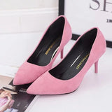 Women's High Heels Fashion Comfortable Solid Color Casual Light Office OL Ladies Large Size High