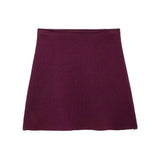 Women's ZA Autumn/Winter New Sleeve Knitted Coat Knitted Miniskirt