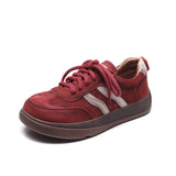 Spring Sports Leisure Training With Women's Board Shoes Spring And Autumn New Age Reduction Leather Running