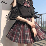 Lolita Blouses Women Summer Sexy Off Shoulder Peter Pan Collar JK Shirts Tops Japanese Preppy Style Kawaii Blusas