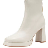 Skinny Martin Boots Fried Street Small Short Boots Thick And High-Sight Waterproof Waterproof Stage Autumn And Winter New Chelsea