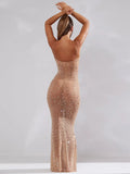 High-End Women's Hot Diamond Sexy Perspective Sling Dress Dress Dress Night Shop Famous Ass And Hip Dress Dress Dress