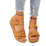 2025 Large-Size Casual Fish Mouth Sandals Hot Roman Wind Sandals Women Wear Magic