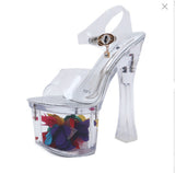 Zingj 20 Cm Autumn Nightclub Sex Female Shoes Waterproof Platform Roman Fish Mouth Lady