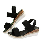 2025 New Sandals Large-Size Hemp Rope Tight Slopes And Casual Sandals Women's