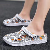 Summer New Anti-Slip Beach Shoes Word Drag Men's Cool Slippers Men's Hole Shoes Bao Men's