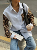 Loose Spliced Striped Shirt