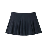 Multi-Colored Leisure Short-Scarry High-Waist Wide-Folded Skirt 2025 Winter New