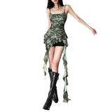 2024 Summer New Women's Sexy Bodywear Street Fashion Slings Bare Back Print