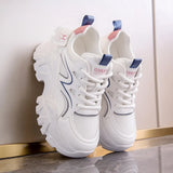 Small White Shoes 2025 New High-Heeled Shoes Children Summer Thin Breathable Short Man Showing Thin Old Dad