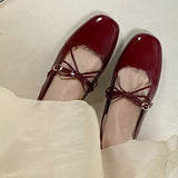 Evening Wind Shallow Mouth Coarse High Heels Women 2025 Spring And Summer New Retro Street Shooting Small Leather Shoes Side Bright Leather