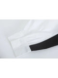 Sleeve Blouse For Women 2023 Oversized Loose Trendy Retro Patchwork Blouses Korean Chic Casual Office Lady Button Shirt