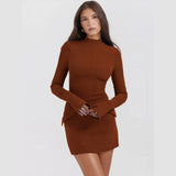 2025 New Fashion Sexy Hottie Dress Elegance Elegance Stylish Long Sleeve Dress