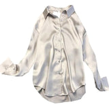 Sensing Shirt Woman 2025 Spring And Autumn Fashion Stable Long Sleeves Long Sleeve Clip Loose Bottom Woman Thin