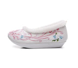 Zingj Shoes, Hanfu Shoes Single Shoes / Cotton Shoes Ancient Costume Ming Embroidered Cloth Shoes Warped Head