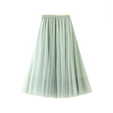 Dress Half-Dress Woman 2025 New Spring And Summer Long Dress Long-Term Long-Singlin Long-Singed-Long-Shaped High-Waisted Skirt Ponyy Ffy Skirt