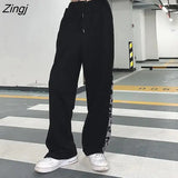 Leg Pants Women Button Leopard Elastic Waist Spring Autumn Hot Sale Korean Style Slim All-match Leisure Streetwear Ins