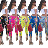 Women Jeans Back Criss-cross Lace Up Sexy Hole Sheath Elastic Mid Waist Long Pencil Denim Ankle-Length Pants Skinny