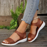 And Large-Size Low-Heeled Sandals 2025 Summer New Shoes Roman Beach Word Women