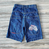 Y2K Vintage Denim Shorts Men's Harajuku Punk High-Waisted Denim
