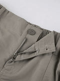 Vintage Low Rise Asymmetric Cargo Shorts- Outfit