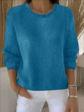 Sheintemu Autumn And Winter Long-Sleeved Solid Color Sweater New