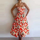 2025 New Women's Fashion Print Folds To The Waist Sling