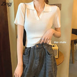 Women Solid Simple Crop Tops Skinny 4 Colors Hot Sale Basic Student Leisure Trendy All-match Summer Ulzzang New
