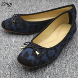 Leopard Ballet Women Slip on Loafers Ladies Ballerina Platform Flats Comfortable Casual Flat