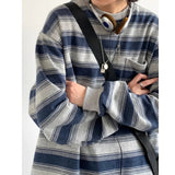 Zingj Do Old Long Sleeve Sea Soul Shirt Men And Women Spring And Autumn Lovers Round Collar Bottom Shirt Striped Overalls Hoodie