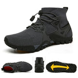 New Four-Season High-Size Outdoor Couples Outdoor Hiking Flying Shoes Hiking Shoes Hiking Shoes Men's T-Walking