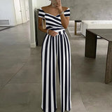New Women's Fashion Temperament Elegant Commuter Print Broad-Legged Women's