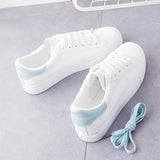 White Shoes Women's New Fashion Flat Plate Shoes Students Breathable Women's Shoes Net Red Single Shoes Casual White Shoes In The Spring And Autumn Of