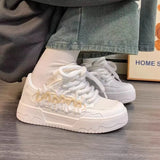 Thick-Soled Shoes Women 2025 Autumn New Student Running Sneakers Dopamine Casual Shoes