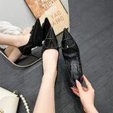 High Heels Women 2025 Autumn And Winter New French Pointed Niche Design Sexy Nude Color Bag Head Single Shoes