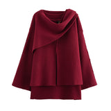 Cloak Style Long Sleeve Hair This Coat 2025 Spring And Autumn New