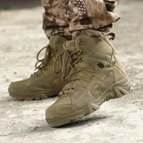 Seasons Military Boots Special Forces Climbing Boots Outdoor Waterproof High-Top Desert Boots Tactical Boots Large Size Military Shoes Men's