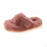 Zingj Autumn And Winter New Style Wear Wool Slippers Female Korean Version Student Net Red With The Same Imitation Rabbit Hair Cross Cotton Drag