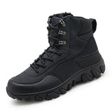 Men's Shoes Outdoor Work Boots Climbing Boots Autumn And Winter High Help Wear And Anti-Slip Hiking Cross-Country