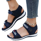 Spring And Summer New Women's Shoes Women's Sandals Sports Wind One-字 Type Dew Magic Sticker Cool