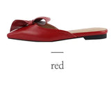 flat bow slippers women summer wear Baotou half slippers 2019 new fashion lazy sandals women's