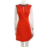 Spring And Summer New Star Fashion Heavy Industry Nails And Diamond Dress Vest Dress Small