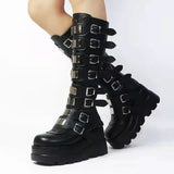 Martin Boots 2025 Autumn And Winter New Belt Buckle Bottom Punk Hottie Chivalier