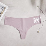 Lady T-Tong Trousers Round Lattice Letter Large-Size Female T-Trousers
