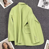 Zingj Spring And Autumn New Pink Suit Jacket Female A Button Casual Temperament Small Spring Suit