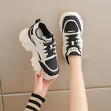 Height Height Women's Shoes 2025 Women's New Small Autumn Thick Bottom Increase Leisure Old Dad Sneakers 8Cm Loose