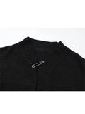 Sweater Harajuku Ins Street Women 2023 Autumn Winter Cardigan Long Sleeve Fashion Casual Loose Gothic Knitwear Short